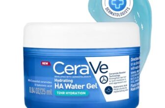 CeraVe HA Water Gel with Hyaluronic Acid, Ceramides & Niacinamide for Plumpy hydration|Oil-free gel moisturizer| 3 sec fast absorption| Dermat recommended for Women & Men| 25 ml