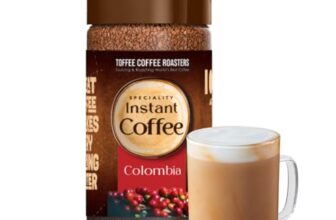 Toffee Coffee Roasters | Colombia Speciality Instant Coffee| As Seen On Shark Tank | 100 gm | 100% Arabica | Ready in Seconds | Microground Technology | Makes 50 Cups