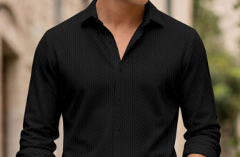 TokyoTrends Men Solid Casual Black Shirt