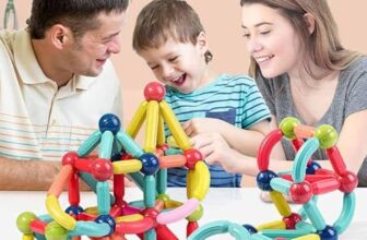 PRIME DEALS Magnetic Sticks Building Blocks for Kids Toys for Girls | Magnetic Toys for Boys Age 3+ Year 4 5 6 7 8 10 12 14 Old Educational Stem Learning Magnet Stick with Balls Game Set (42 PCS)