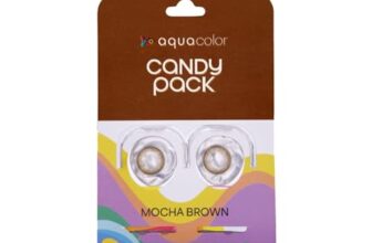 Aquacolor Mocha Brown Candy Pack Zero Power Colored Lenses (2 Lens/Box)