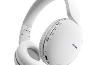 Noise Two Wireless On Ear Headphones with 50 Hours Playtime, Low Latency(up to 45ms), 4 Play Modes, Dual Pairing, BT v5.3 (Calm White)