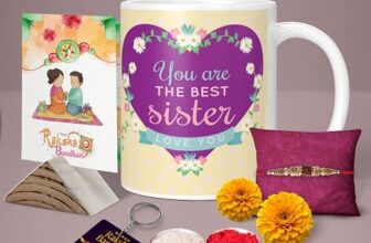 NH10 Designs Raksha Bandhan Gifts Printed Mug with Keychain Best Rakhi Combo Gift for Brother & Sister Rakshabandhan Return Gifts for Sister White 350ml Tea/Coffee Mug(Pack of 5)(RMKRCG101)