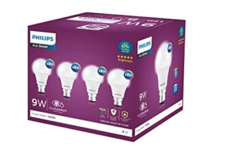 Philips Ace Saver 9 Watt LED Bulb, Base B22 (Cool Day Light), Pack of 4