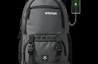 WROGN ASHPER Unisex with USB Port and Rain Cover 40 L Laptop Backpack(Grey)