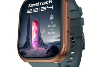 Fastrack Limitless FS1+ Smartwatch|Biggest 2.01″ UltraVU Display|950 Nits Brightness|SingleSync BT Calling|Nitro Fast Charging|110+ Sports Modes|200+ Watchfaces|Upto 7 Day Battery – Copper