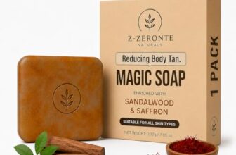 Sandalwood & Saffron Magic Soaps For Bath (100 Gms Pack Of 1) | Paraben Free | Chandan & Kesar Bath Soap | Handmade Soaps For Glowing | Skin Brightening Soap For Men & Women