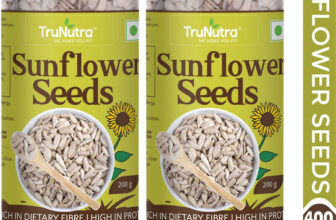 TruNutra Sunflower Seeds | Rich With Dietry Fiber & Protein Rich | For Eating(400 g, Pack of 2)