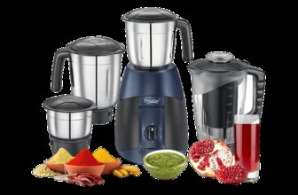 Prestige Supreme 750 W Juicer Mixer Grinder(Atlas Supreme | 4 Jars | Black, Blue)