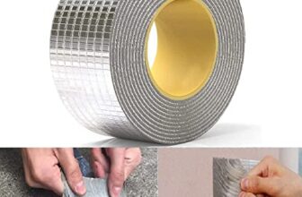 MIXOSA Leakage Repair Waterproof Tape for Pipe Leakage Roof Water Leakage Solution Aluminium Foil Tape Waterproof Adhesive Tape Sealing Butyl Rubber Tape for Leakage (5CM*5M (Pack Of 1))
