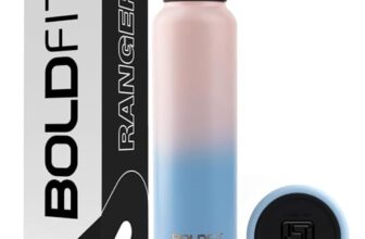 Boldfit Water Bottles Stainless Steel Water Bottle 1 Litre Steel Bottles for School, Office, Home, Gym 1 Litre for Men Leakproof, Rust free Metal Bottle -1000 ml Pink Blue