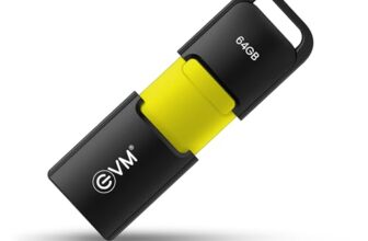 EVM EnX 64GB USB 3.2 Gen 1 Flash Drive | Exceptional 120MB/s Read| Sturdy Premium Metal Body | Convenient Integrated Key Loop | Laptop Desktop Smart TV Car Stereo | 10 Years Warranty (ENX/64GB)
