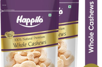 Happilo 100% Natural Premium Whole Cashews 1000g Super Saver Cashews(2 x 1 kg)