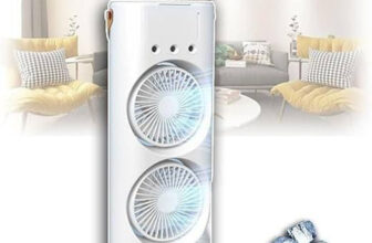 Suvaniq 4 L Room/Personal Air Cooler(Multicolor, Portable Double Sided Mist Fan with LED Light Humidifier Cooler)