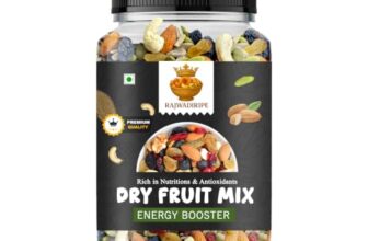 Rajwadiripe Dry Fruit Mix Energy Booster, Premium Mixed Nuts with Almonds, Cashews, Raisins, Seeds, Rich in Antioxidants (1KG)