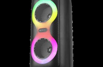 ZEBRONICS County Pro 11, Dual Drivers, TWS, BTv5.4, Mic Input, Carry handle, RGB lights 16 W Bluetooth Speaker(Black, Mono Channel)