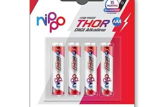 Nippo Thor |Alkaline| AAA Batteries| Pack of 4