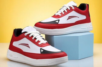 VIZYTRIC Sneakers For Men(Red, White , 7)