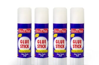 Soni Officemate Glue Stick 8 gm Pack of 4-2set | Strong Hold, Quick-Dry PVP Adhesive | Child-Safe & Multi-Purpose | Ideal for DIY, School, Office & Craft Use