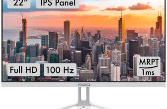 MarQ by Flipkart 54.5 cm (22 inch) Full HD IPS Panel Inbuilt Speakers Monitor (22FHDMEQNNXO)(Adaptive Sync, Response Time: 1 ms, 100 Hz Refresh Rate)
