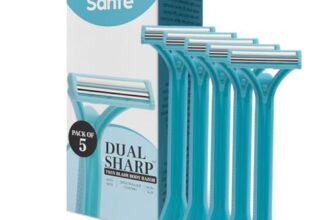 Sanfe Dual Sharp Twin Blade Body Razors for Women – Pack of 5 | Lightweight & Disposable | Smooth Comfortable Shave | Dual Blade Technology for all skin types