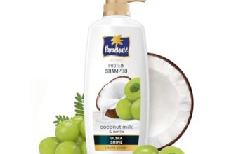 Parachute Advansed Protein Shampoo with Coconut Milk & Amla | Up to 48 hr Shine | Ultra Shine | Protein Lock Technology | Paraben free | For Men & Women | 650ml