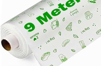 OFIXO 9 Meters Food Wrapping Paper Roll – Premium Non-Stick Butter Wrapping Paper. Food Wrapping Paper, Re-heatable Non Stick Paper, Oven Safe Parchment Paper
