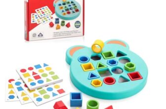 Kids Mandi® Matching Educational Game | Shape & Color Recognition Learning Toy | Cognitive Skill Development