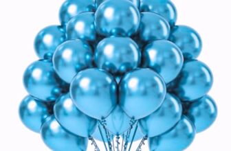 Wanna Party Blue HD Chrome Balloons Pack Theme Kids Birthday Decoration/Anniversary Balloon for Parties (Made in India, 9 inch, Blue, (Pack of 50)