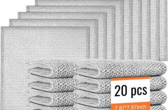 ASRIKA Multipurpose Wire Dishwashing Rags for Wet and Dry Stainless Steel Scrubber Non-Scratch Wire Dishcloth Wet and Dry Stainless Steel Cleaning Cloth(20 Units)