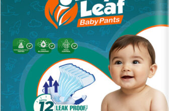 Tiny Leaf Baby Diaper Pants 12hrs Absorption with ADL |Medium 7-12kg, Pack 1 – M(75 Pieces)