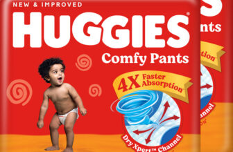 Huggies Comfy Baby Diaper Pants, Upto 50% Faster Absorption (56 X 2) – XL(112 Pieces)