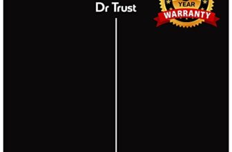 Dr Trust USA Inspire Digital Electronic Weight Machine, US FDA approved with 3 Years Warranty, For Human Body 180Kg Capacity, Tempered Glass, LCD Display Personal Weighing Scale – 523 (Black)