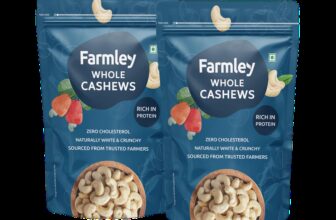 Farmley Whole Raw Kaju Cashews(2 x 0.5 kg)