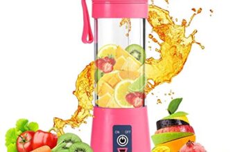 JJSONS 6 Blade Usb Juicer Bottle-Portable Usb Juicer Electric Usb Juice Maker Mixer Bottle Blender Grinder Mixer,6 Blades Rechargeable Bottle, Shake Fruit & Vegetable, Juice Blender,Grinder (Multi Colour)