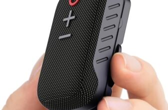 Portronics Talk Three Wearable Bluetooth Speaker with Mic, Magnetic/Spring Clip-On, Upto 10Hours Playtime, IPX5 Water/Dust Resistant, Bluetooth 5.3v, Big Buttons, Portable Speaker with Microphone
