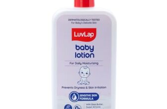 LuvLap Baby Lotion with Milk Protein – 700ml, Suitable for Baby’s Delicate Skin, 24 Hour Protection for Sensitive Skin, Shea Butter and VIT E, Paraben Free, Sweet Almond Oil, Dermatologically Tested