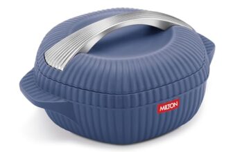 MILTON Plastic Oyster 1500 PU Insulated Casserole, 1275 ml, Royal Blue, BPA Free, Food Grade, Hot and Cold, Easy to Carry, Easy to Store, Chapati, Roti, Curd Maker