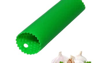 Garlic Peeler Skin Remover Roller Roaster,Easy Quick to Peel Garlic Cloves with Best Silicone Tube Roller Garlic Odorfree Kitchen Tool Peeling Without Smell With Internal Wave Points Design (Green)