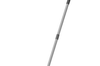BonKaso Stainless Steel Microfiber Triangle Flat Mop with 360° Rotating Head for All Types of Floor Cleaning – (Grey)