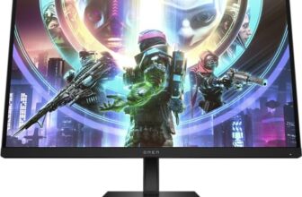 HP OMEN 31.5 inch QHD 165Hz Curved Gaming Monitor – OMEN 32c; Adjustable Stand; VESA mountable; Eyesafe® Certified Eye Ease; HDR, 780K7AA