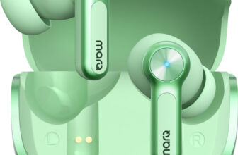 MarQ by Flipkart Rhythm Q1324 45 Hours Playtime Type C Fast Charging Bluetooth Quad Mic ENC Bluetooth(Green, True Wireless)