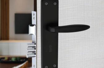 Milton 8 Inch Aluminum Mortise Lock Set – Black Model MSS-ALM-2001