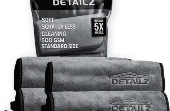 DETAILZ Microfiber Vehicle Washing  Cloth(Pack Of 4, 600 GSM)
