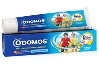 Odomos Non-Sticky Mosquito Repellent Cream With Vitamin E & Almond – 100 Gm