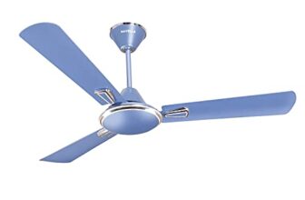 Havells 1200mm Festiva ES Ceiling Fan| Premium Finish| Energy Saving| Designer Fan for Home Decor| Elegant Looks| 230 m³/min Air Delivery| Hi-Speed Low Noise| 100% Copper Motor (Pack of 1, Ocean Blue)
