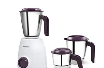 PHILIPS HL7505 500W Mixer Grinder (White and Purple)