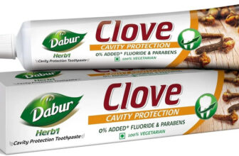Dabur Herb’l Clove Cavity Protection No added Fluoride Fights Bacteria & Relieve Pain Toothpaste(203 g)