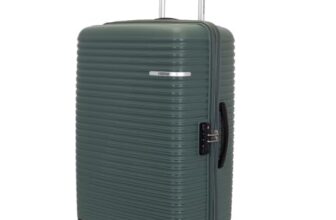 American Tourister Liftoff+|Large Size Check-in Spinner Trolley Bag (79 cm) for Travel|360° 8 Wheel Travel Luggage|Hard Case Polypropylene (PP) Suitcase|Mounted TSA Lock|Dark Olive