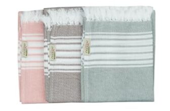 RAMRAJ COTTON Signature Assorted Bath Towel Pack of 3 (1126)